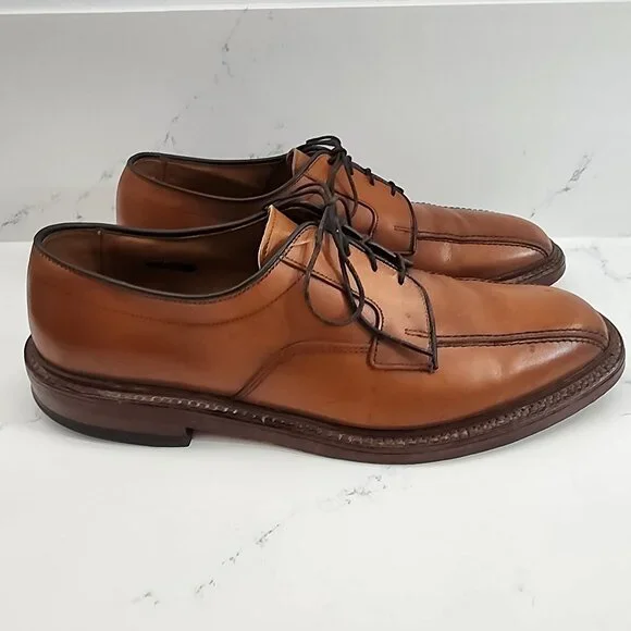 Allen Edmonds Hillcrest Shoes Mens 9.5D Brown Leather Derby Oxford Dress Lace Up Allen Edmonds Hillcrest 5954 Brown Leather Derby Dress Shoes  main image 3